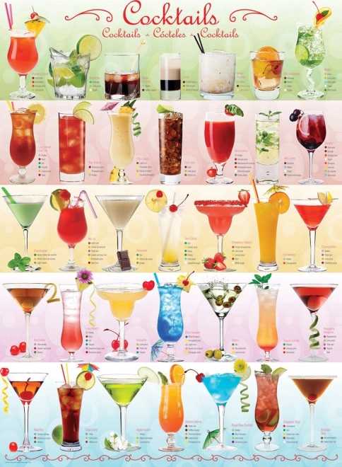 Puzzle Eurographics Kokteli 1000 dijelova