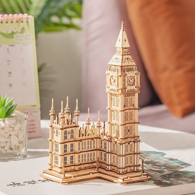 RoboTime drveni 3D puzzle sat toranj Big Ben svijetleći