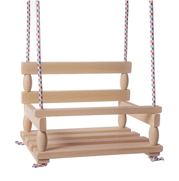 Ljuljačka drvo prirodna 38x30cm nosivost 80kg u vrećici