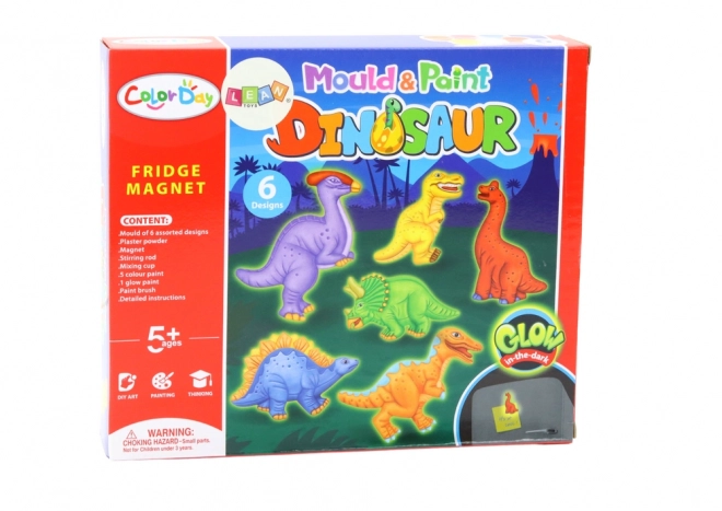 Kreativni set DIY Gipsani magneti Dinosauri