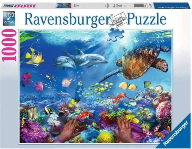 Puzzle Ravensburger Ronjenje s dihalicom 1000 dijelova