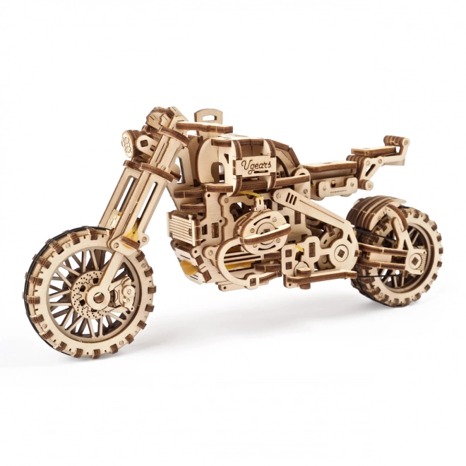 Ugears 3D slagalica Motocikl s prikolicom 380 dijelova