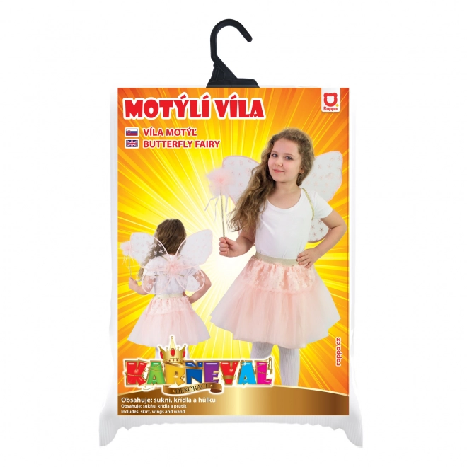 Kostim roze vile s cvjetnim motivom