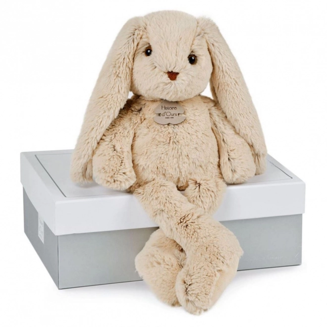 Doudou Histoire d'Ours plišani prijatelj bež zec 40 cm