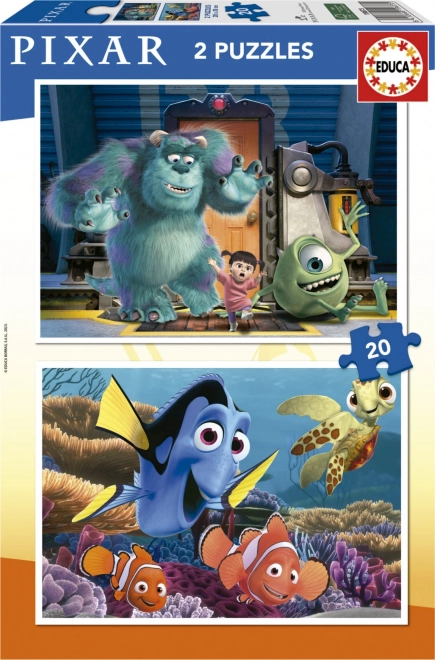 Dječje puzzle Disney Pixar 2x20 dijelova