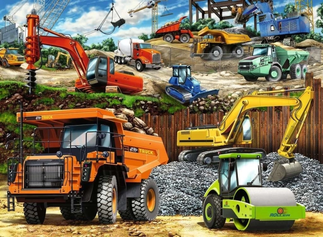 Puzzle Građevinski Strojevi XXL 100 Dijelova