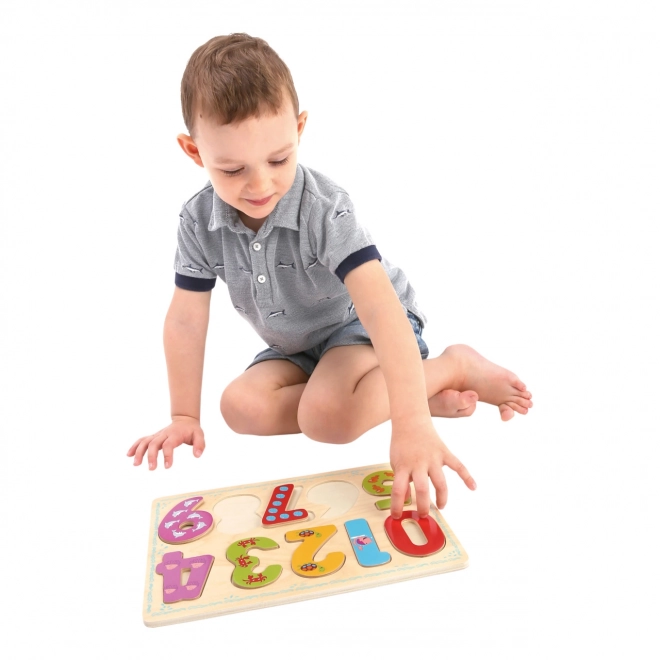 Bino Drvene igračke brojanje puzzle brojke