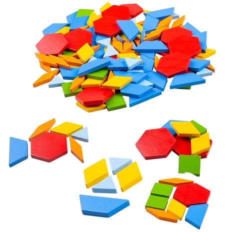 Bigjigs Toys Drvena šarena mozaika