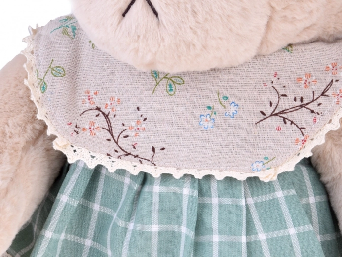 Vintage haljina s čipkom i cvjetnim ovratnikom