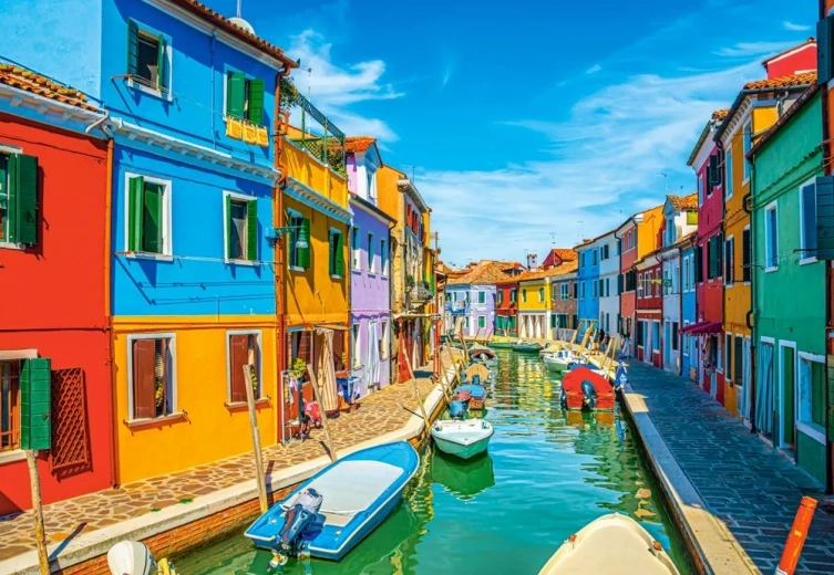 Slagalica od 1000 dijelova – boje otoka Burano, Italija