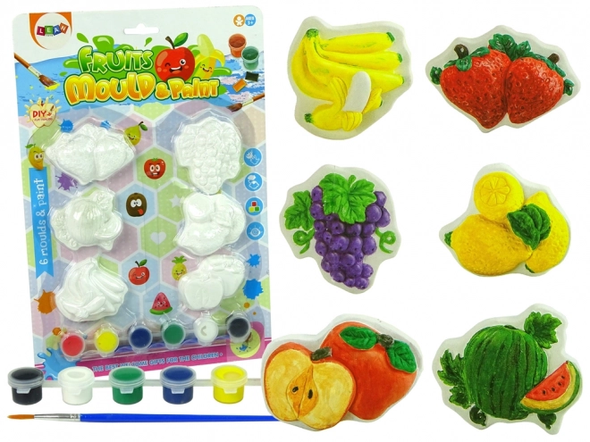 Set žbuke odlitaka za slikanje Boje Voća Grožđe Banane Jagode