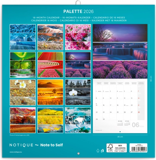 Bilježnički kalendar Paleta 2026