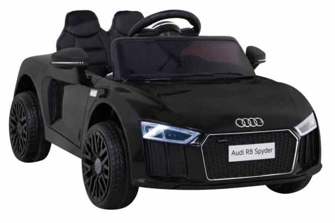 Audi R8 crni električni autić s daljinskim upravljanjem, EVA kotačima, sporim startom i MP3 LED