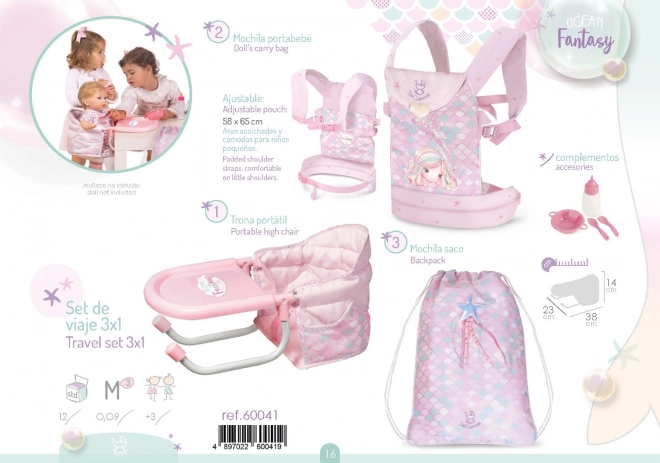 DeCuevas 60041 Putni set za lutke 3 u 1 Ocean Fantasy 2021
