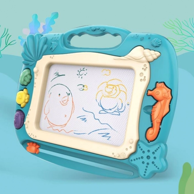 Woopie magnetna tabla za crtanje s ocean motivom - zelena