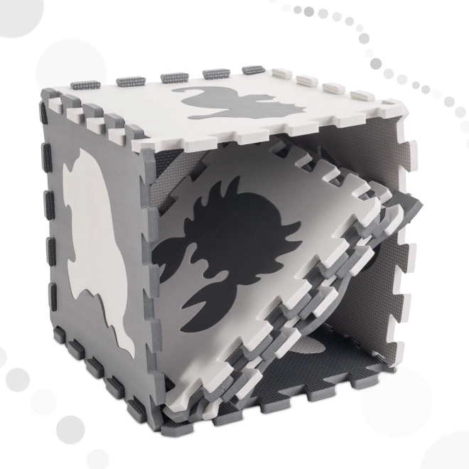 Kontrastne pjenaste puzzle sa životinjama - 9 dijelova