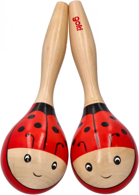 Drvene rumba kugle bubamara – set 2 kom