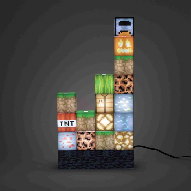 Svjetlo s kockama MINECRAFT – građevni set od 16 dijelova