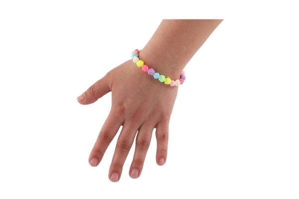 Plastične perle cvjetići s uzicom 2 vrste u vrećici 6,5x11x1 cm