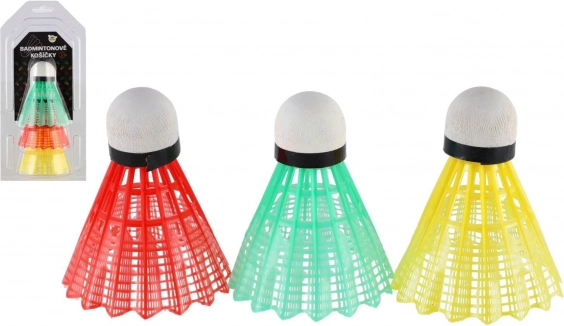 Šarene badmintonske loptice/košarice 3 kom