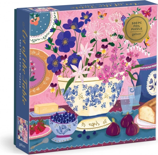Galison folijsko puzzle Joy Laforme – Umijeće postavljanja stola, 500 dijelova