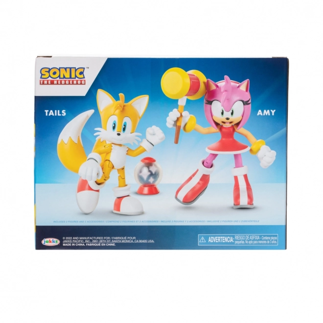 Figurice Sonic 2 kom Amy + Tails 10 cm