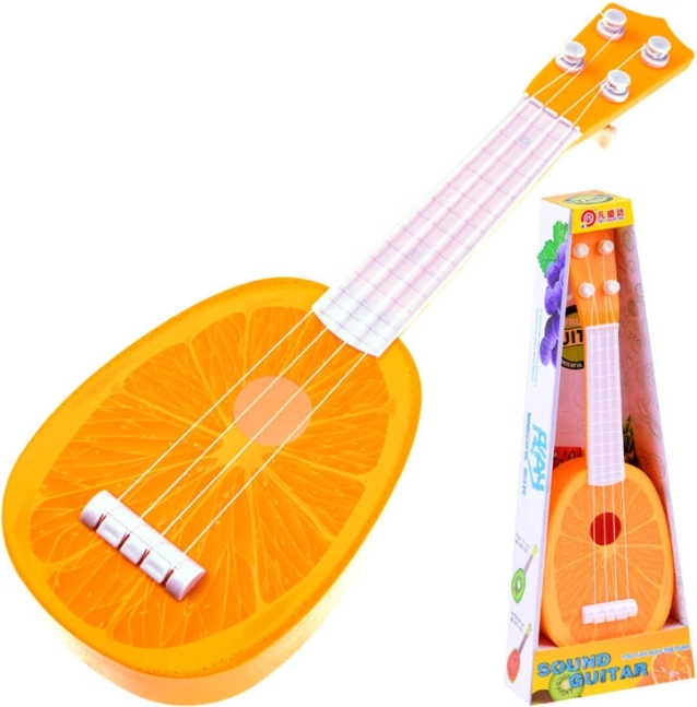 Voćna ukulele gitara za djecu – Narančasta