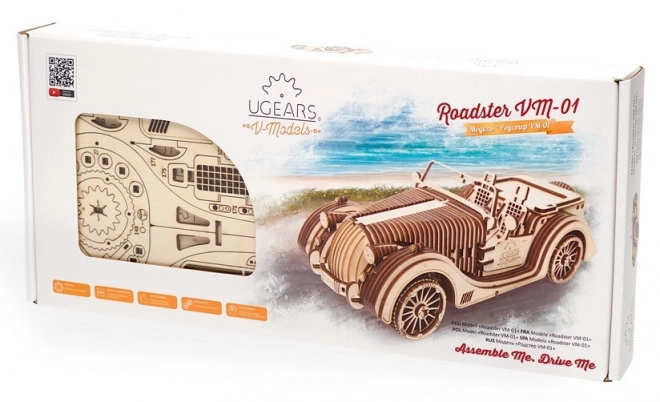 Ugears 3D puzzle - Roadster VM 01 - 437 dijelova