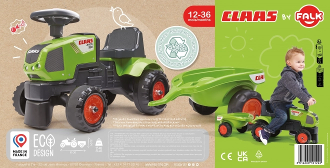 Guralica - traktor Claas s volanom i prikolicom