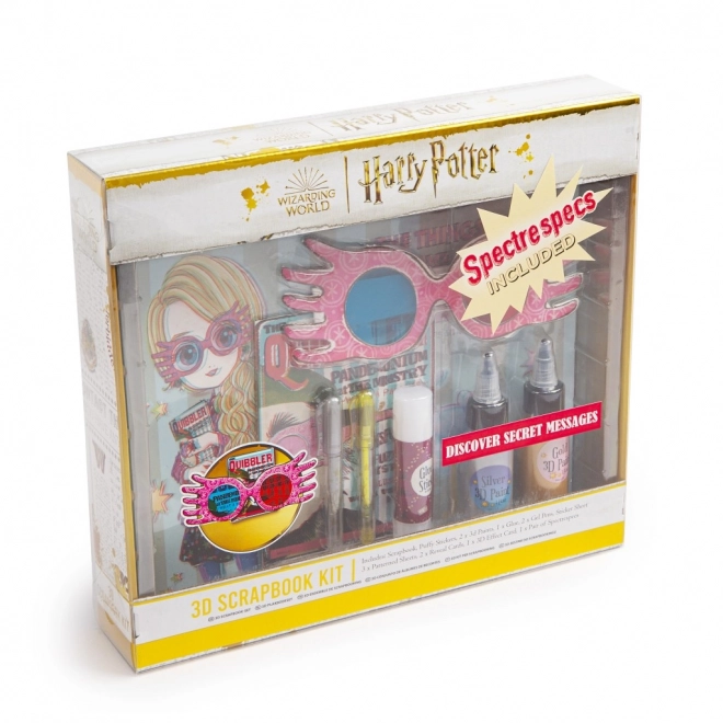 Prstenasti dnevnik set Harry Potter Luna Lovegood 3D