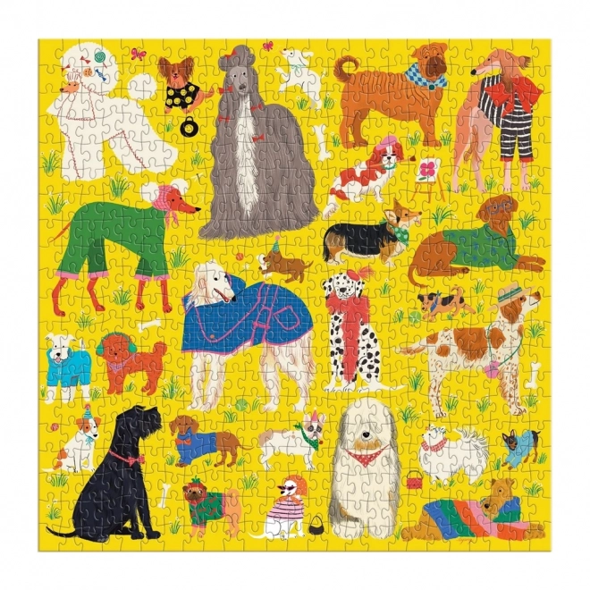 Galison Puzzle Šik psi 500 dijelova