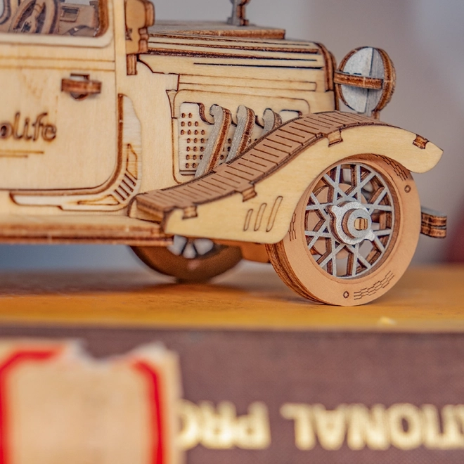 Vintage automobil - moderno 3D drveni puzzle