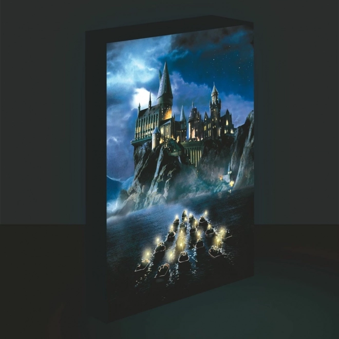 LED slika Harry Potter - Hogwarts 30x40 cm