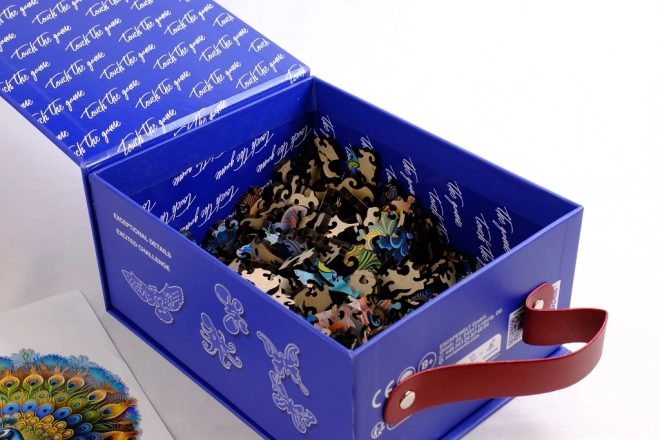 EscapeWelt Drvene luminiscentne puzzle Paun 200 komada