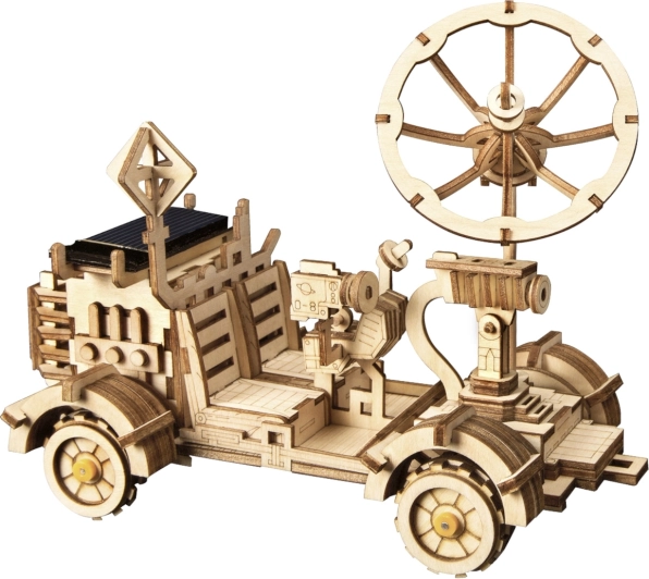 RoboTime 3D solarno lunarno vozilo – drvena slagalica