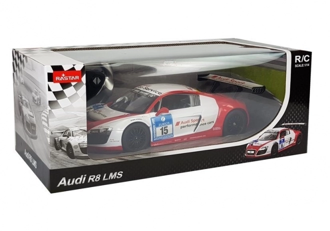 Rastar Audi R8 LMS daljinski kontrolirani auto 1:14 bijelo-crveni