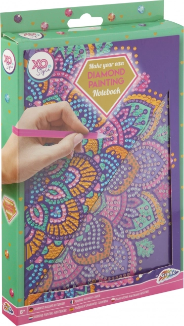 Blok A5 Ljubičasta Mandala Dijamantno Slikanje