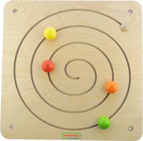 Ploča s pomičnim spiralnim labirintom Masterkidz Montessori