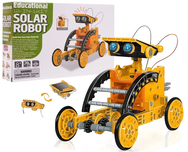 Konstrukcijski set solarnih vozila 12u1 narančasta – Narančasta