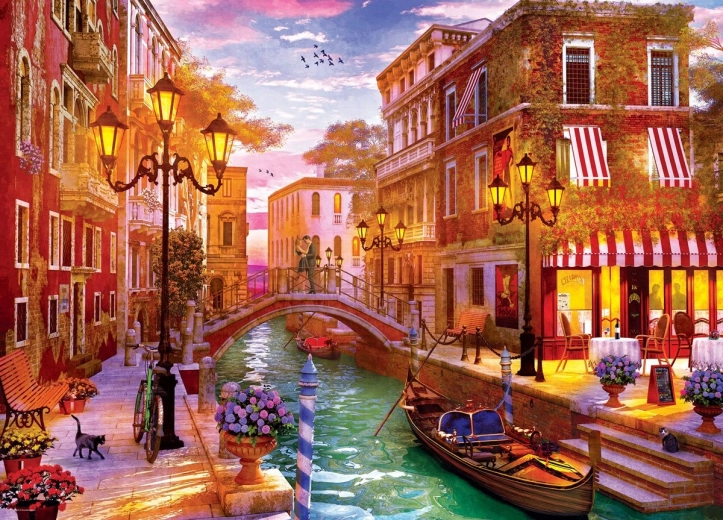 Puzzle Zalazak sunca nad Venecijom 1000 dijelova
