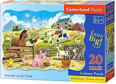 Maxi puzzle 20 dijelova Racing Action – Životinje