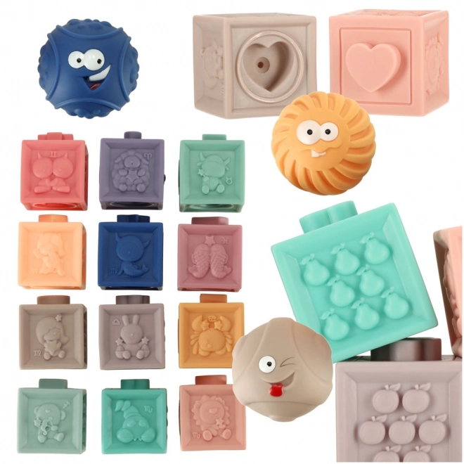 Šarene edukacijske mekane puzzle s lopticama