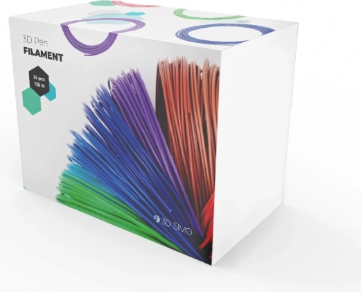 Filament za 3D olovke i 3D ispis ABS/PLA 1,75 mm, miks 25 boja, 125 m