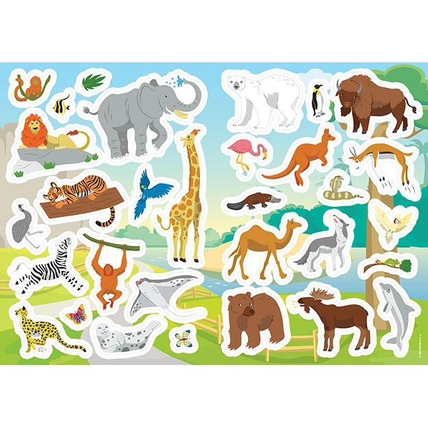 Bojanka sa naljepnicama ZOO