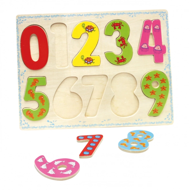 Bino Drvene igračke brojanje puzzle brojke