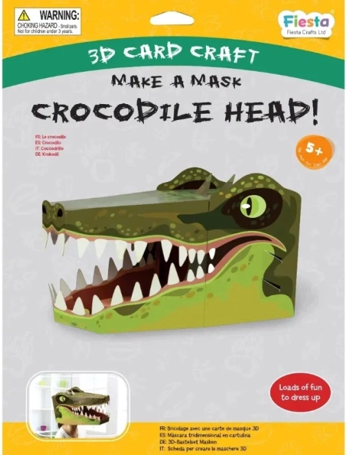 Kreativni set 3D maska Krokodil