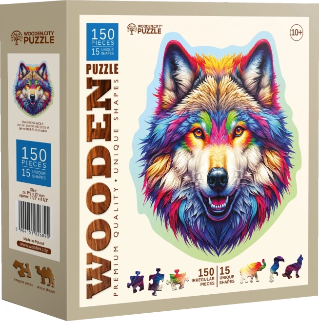 Drvene puzzle Dugin vuk 150 komada