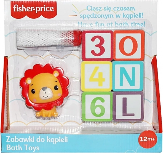 Igračka za kadu Slova i brojevi s figuricom lava Fisher Price