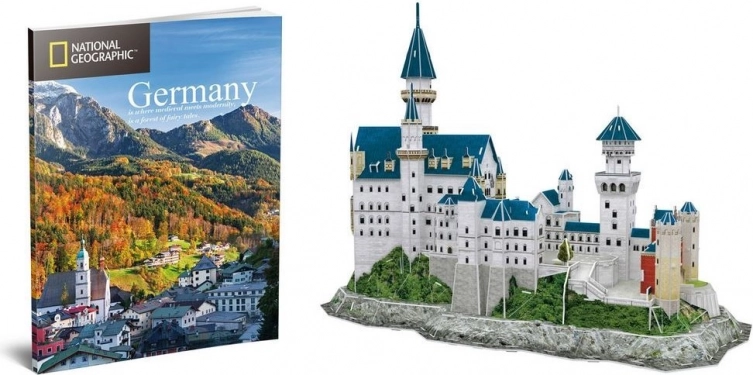 CUBICFUN 3D puzzle National Geographic: Neuschwanstein, 121 dijelova