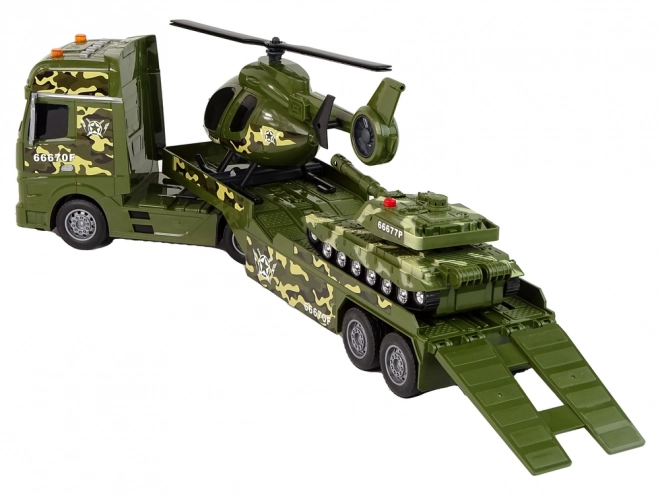 Vojna građevni set Frakcija tenka Helikopter s pogonom Kamion